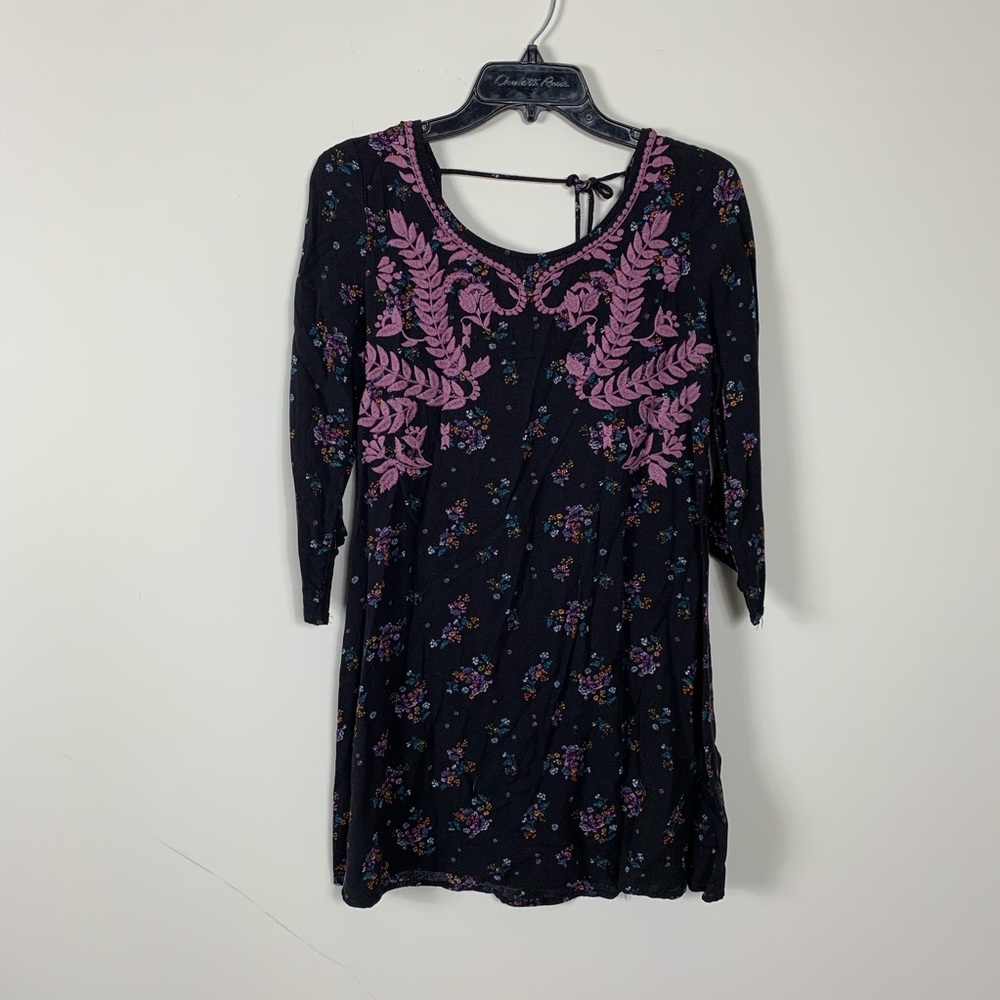 Embroidered boho dress target size small